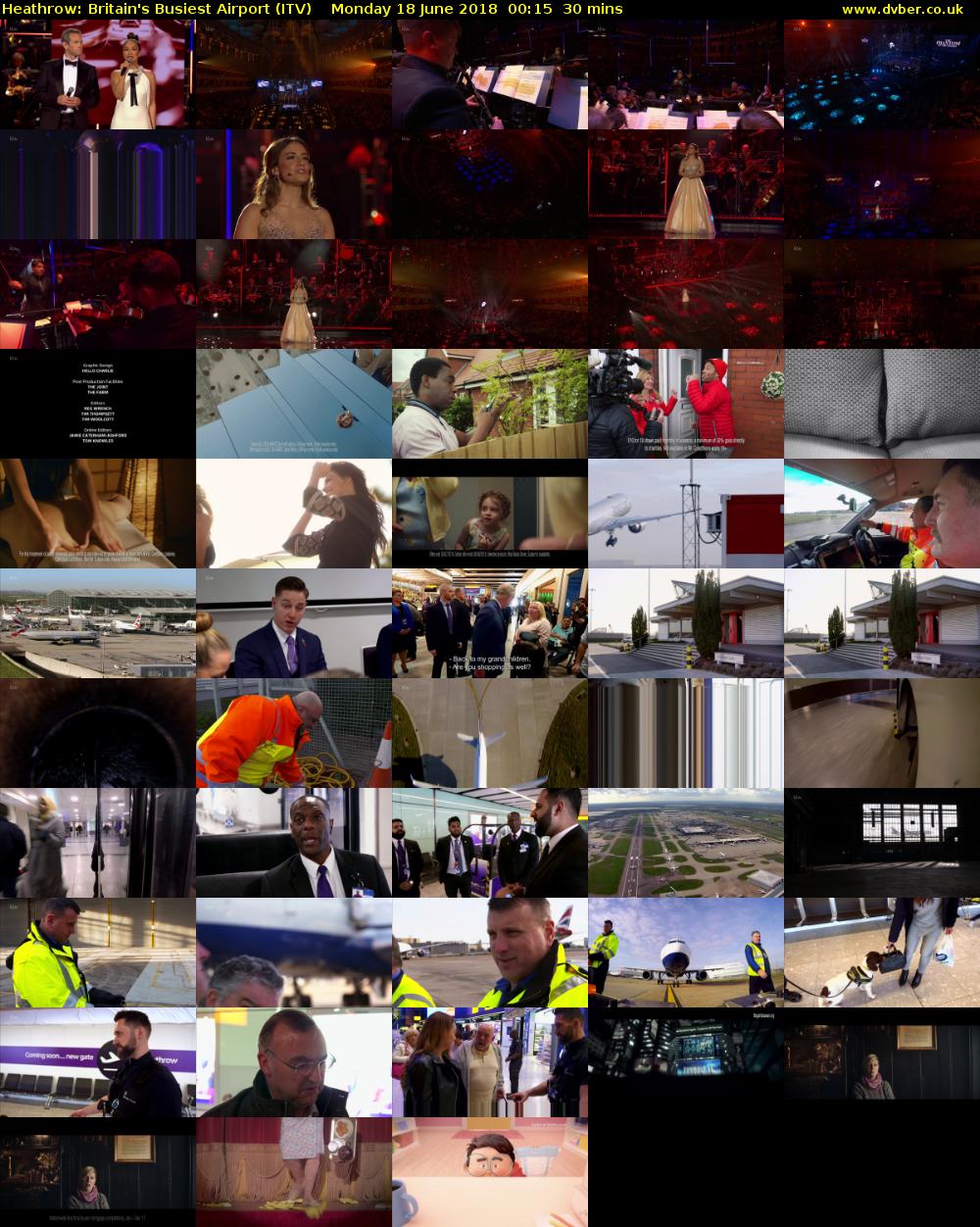 Heathrow: Britain's Busiest Airport (ITV) Monday 18 June 2018 00:15 - 00:45