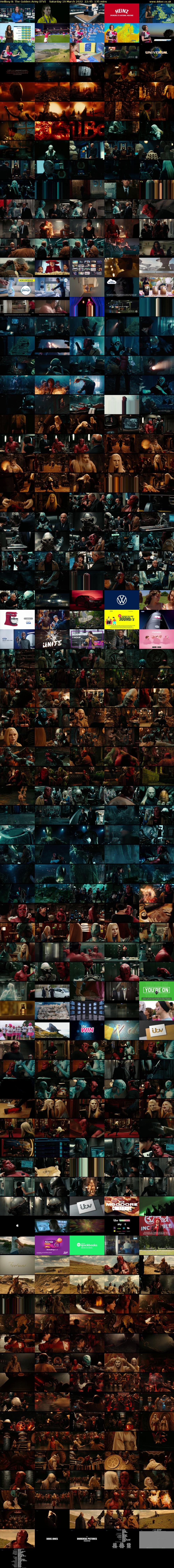 Hellboy II: The Golden Army (ITV) Saturday 19 March 2022 22:45 - 01:00