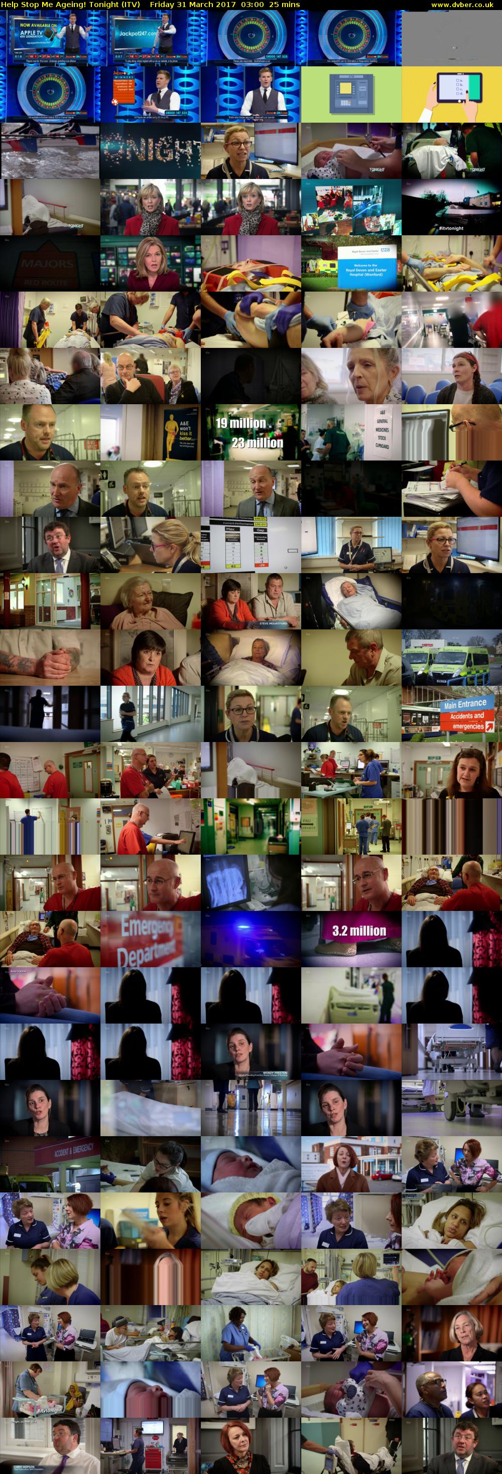 Help Stop Me Ageing! Tonight (ITV) Friday 31 March 2017 03:00 - 03:25