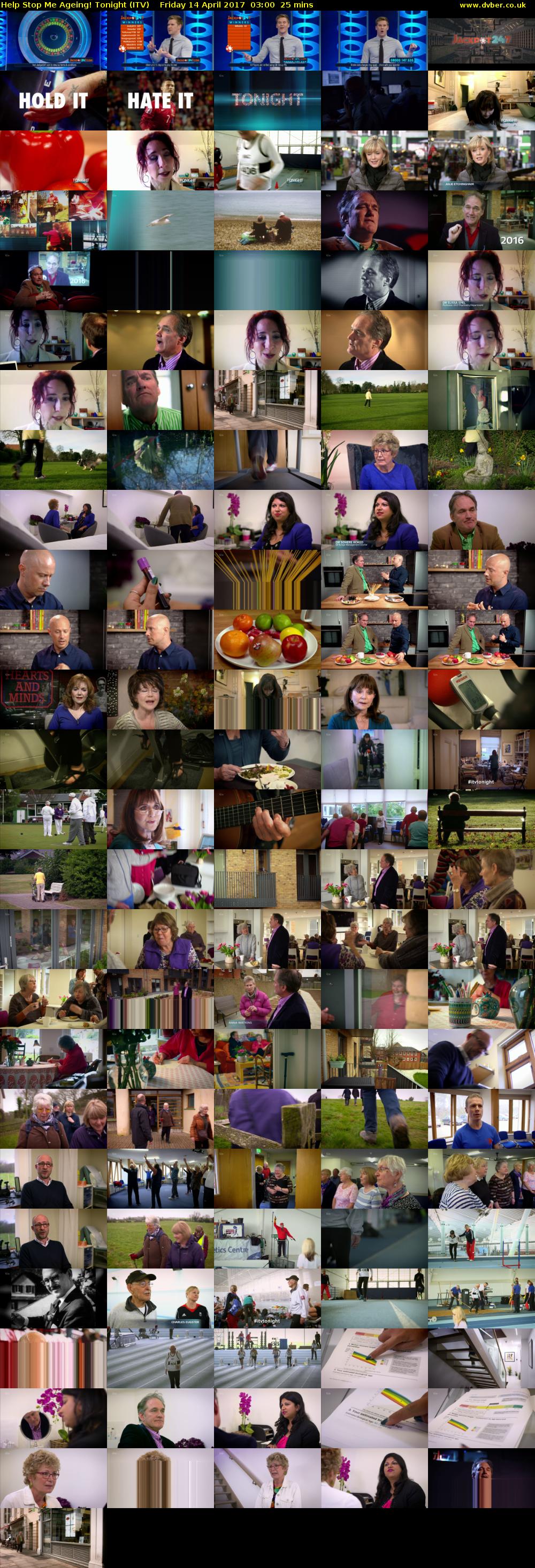 Help Stop Me Ageing! Tonight (ITV) Friday 14 April 2017 03:00 - 03:25