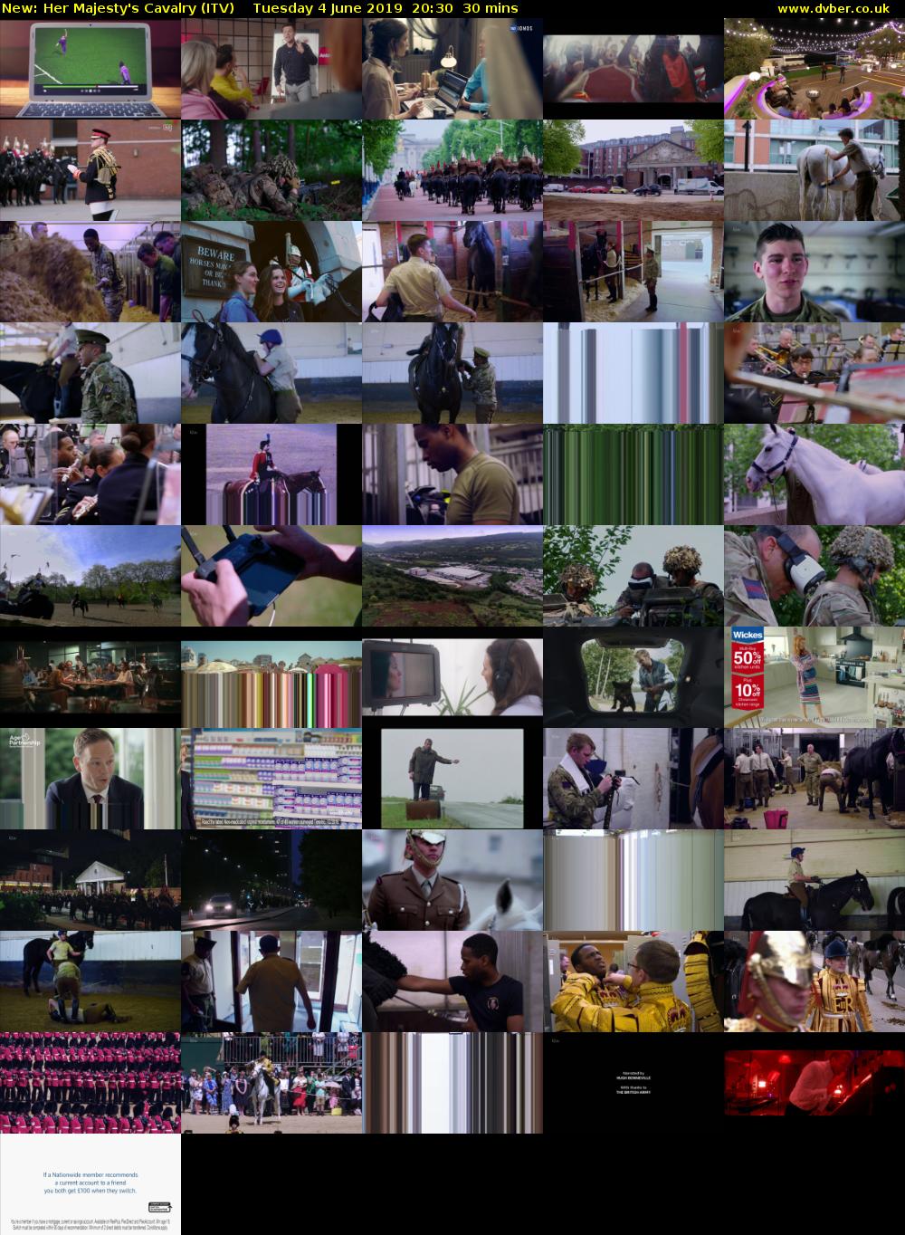 Her Majesty's Cavalry (ITV) Tuesday 4 June 2019 20:30 - 21:00