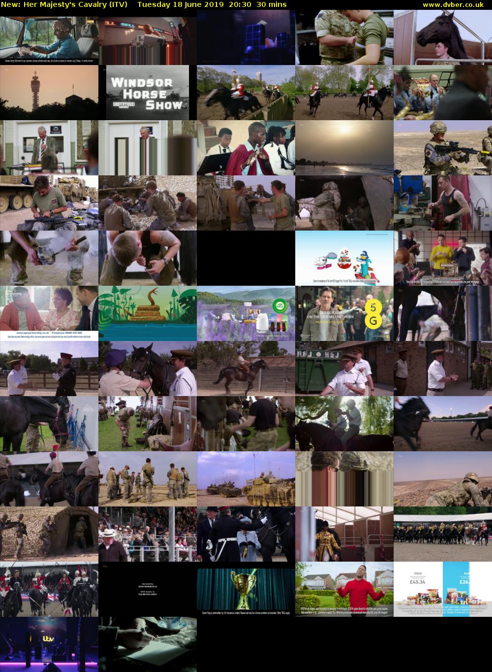 Her Majesty's Cavalry (ITV) Tuesday 18 June 2019 20:30 - 21:00