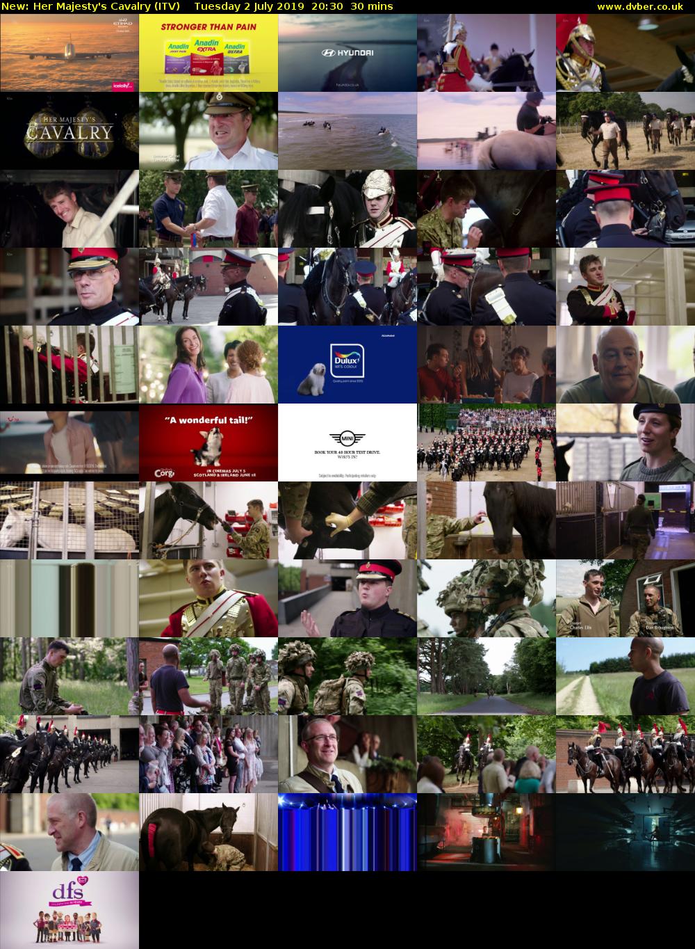 Her Majesty's Cavalry (ITV) Tuesday 2 July 2019 20:30 - 21:00