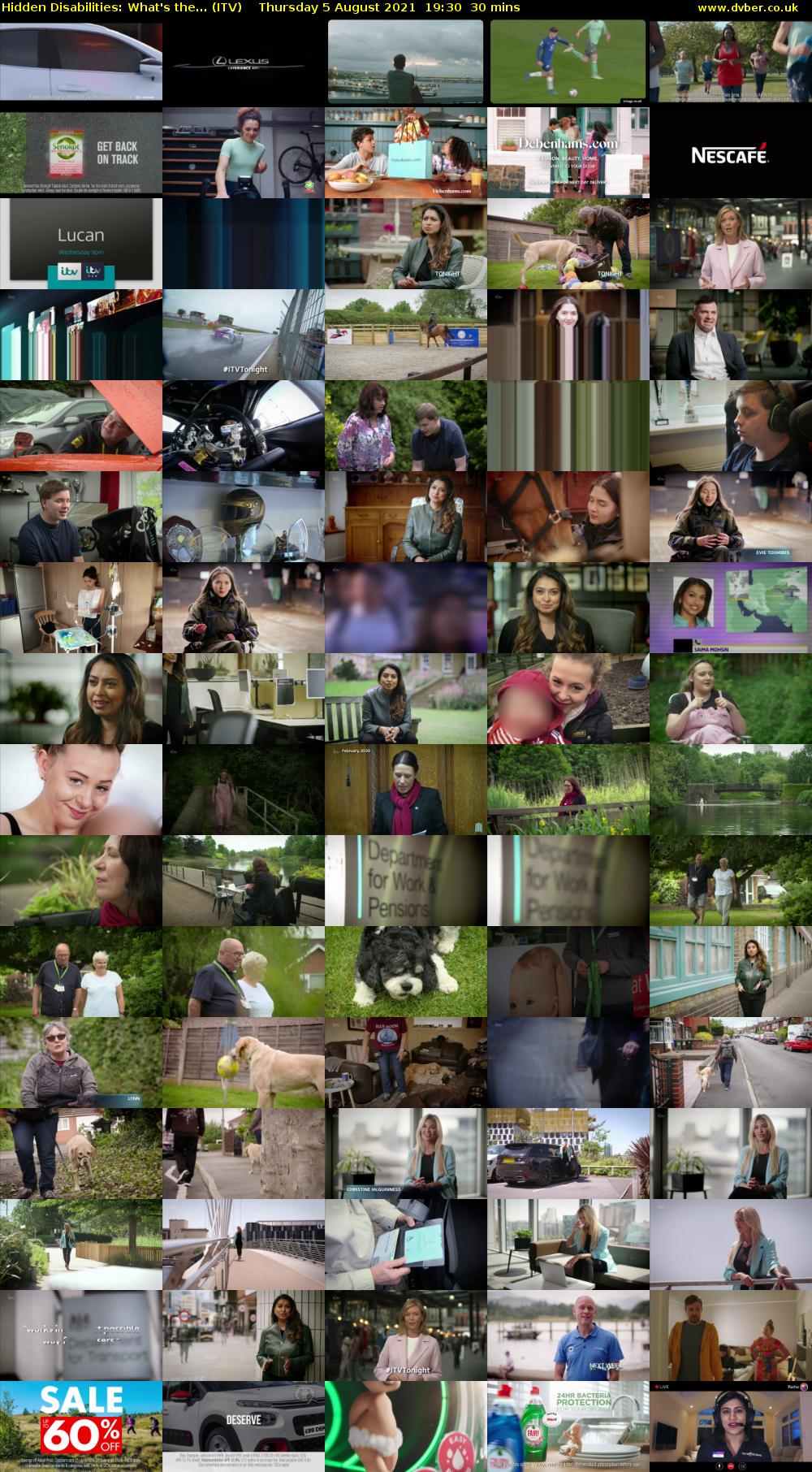 Hidden Disabilities: What's the... (ITV) Thursday 5 August 2021 19:30 - 20:00
