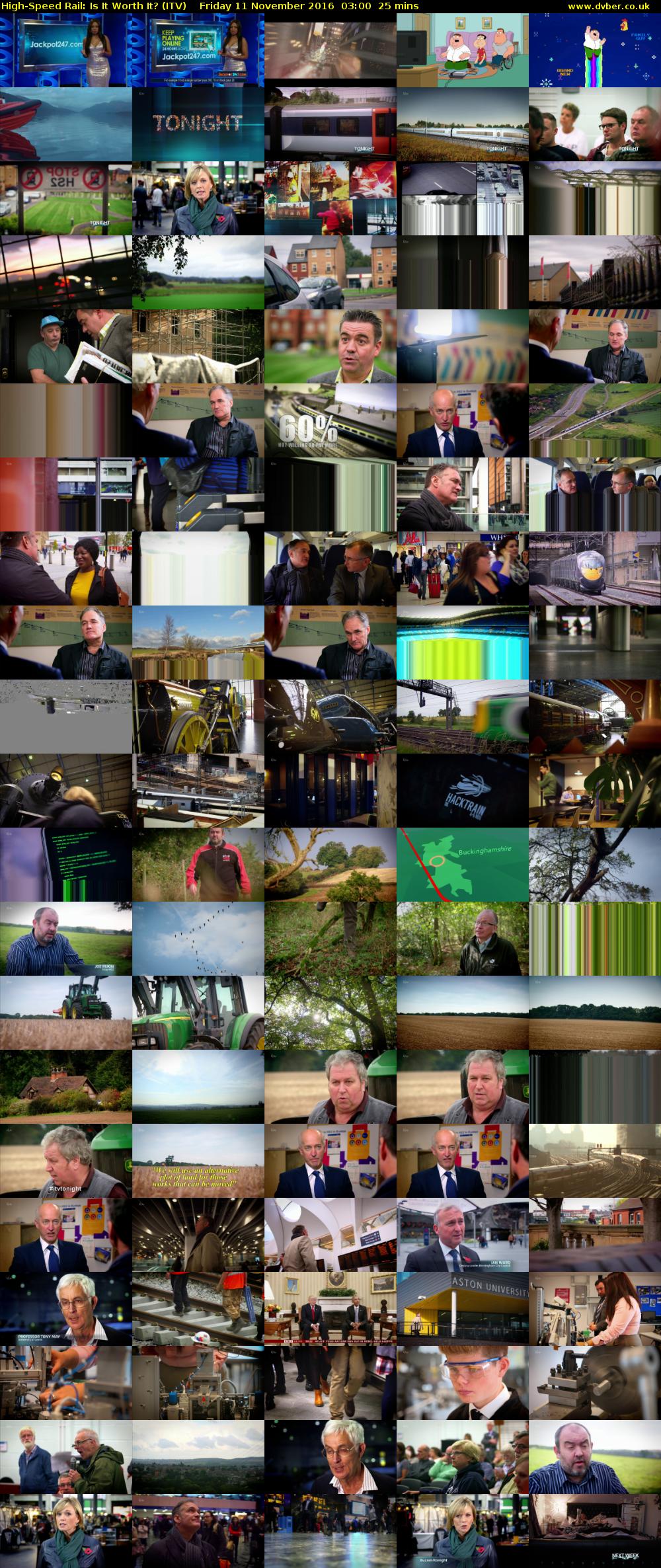 High-Speed Rail: Is It Worth It? (ITV) Friday 11 November 2016 03:00 - 03:25