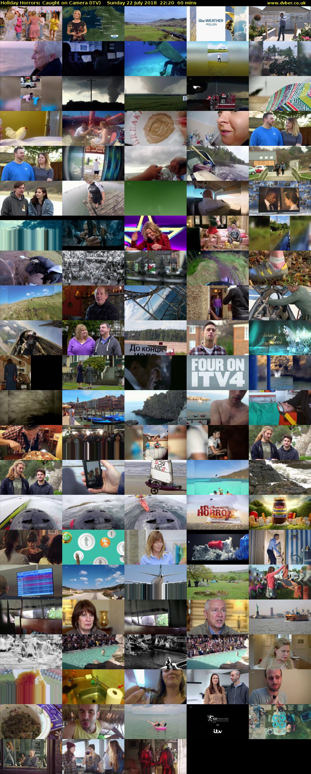 Holiday Horrors: Caught on Camera (ITV) Sunday 22 July 2018 22:20 - 23:20