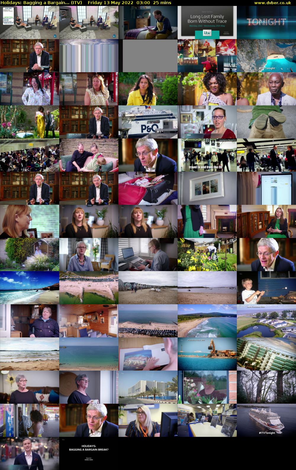 Holidays: Bagging a Bargain... (ITV) Friday 13 May 2022 03:00 - 03:25