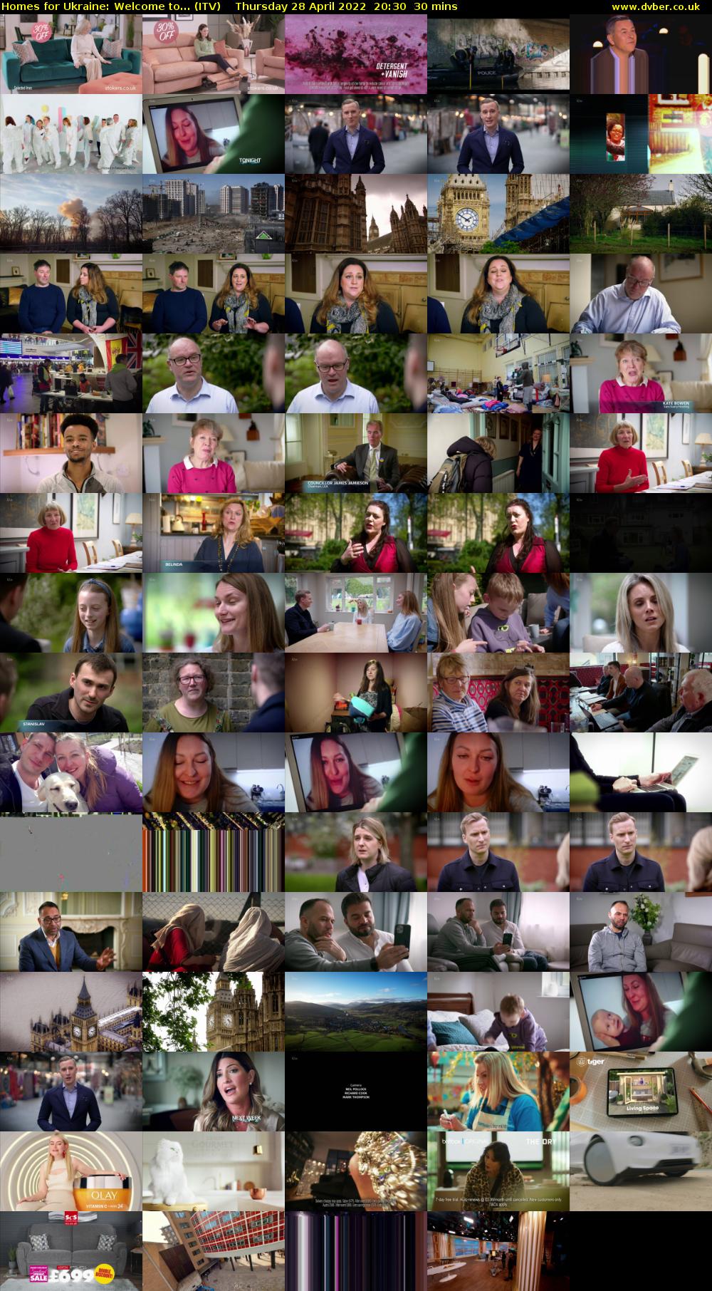 Homes for Ukraine: Welcome to... (ITV) Thursday 28 April 2022 20:30 - 21:00