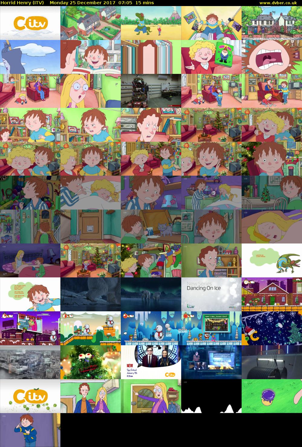 Horrid Henry (ITV) Monday 25 December 2017 07:05 - 07:20