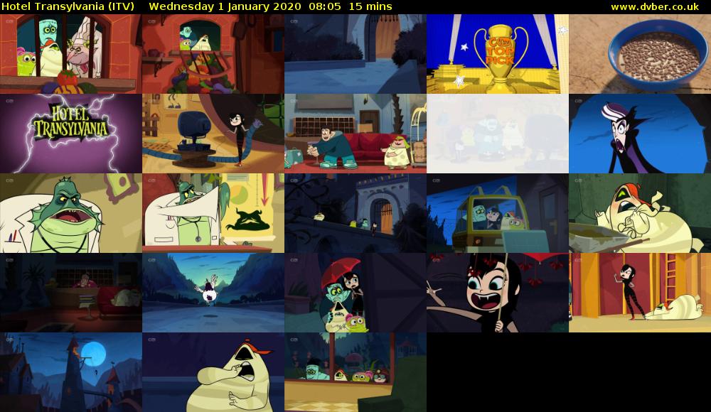 Hotel Transylvania (ITV) Wednesday 1 January 2020 08:05 - 08:20