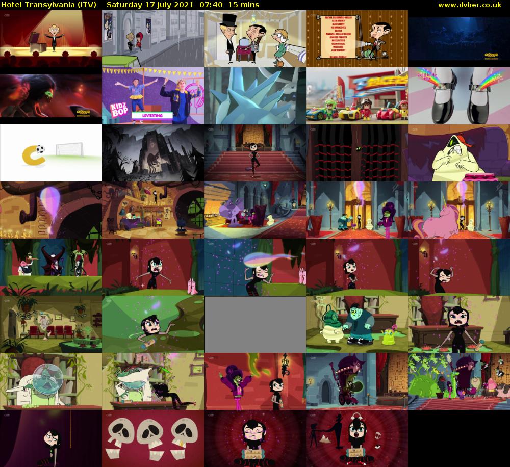 Hotel Transylvania (ITV) Saturday 17 July 2021 07:40 - 07:55