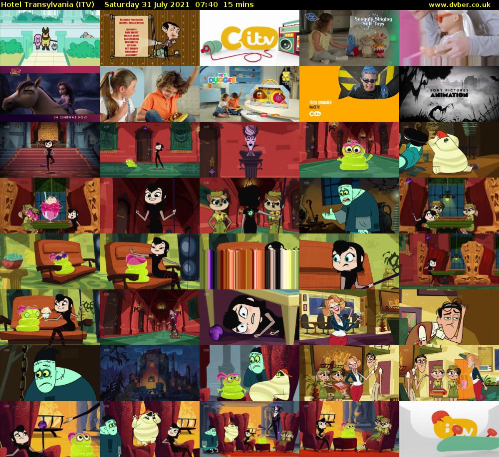 Hotel Transylvania (ITV) Saturday 31 July 2021 07:40 - 07:55