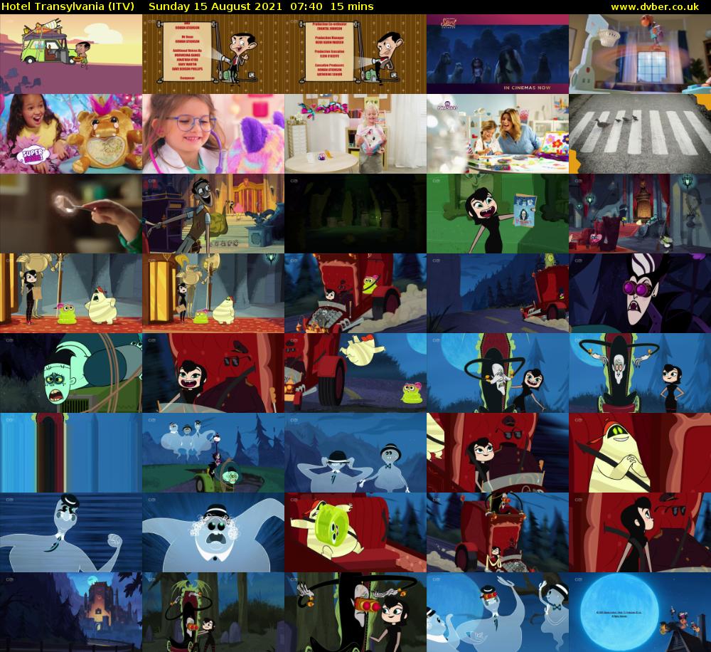 Hotel Transylvania (ITV) Sunday 15 August 2021 07:40 - 07:55