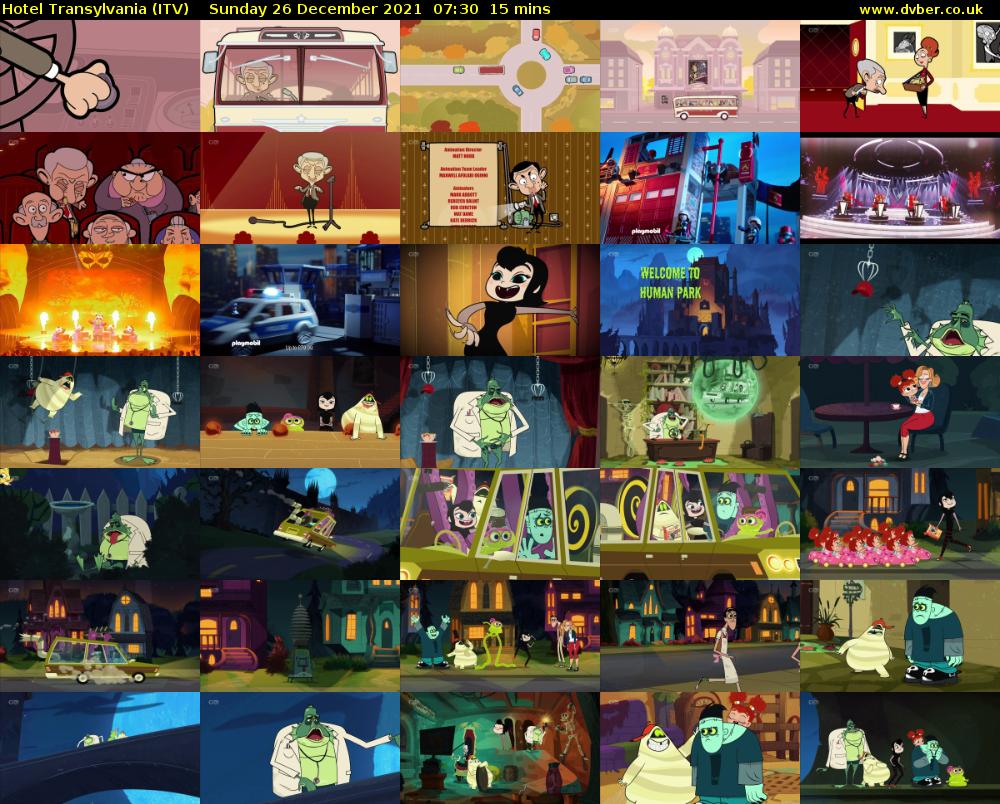 Hotel Transylvania (ITV) Sunday 26 December 2021 07:30 - 07:45