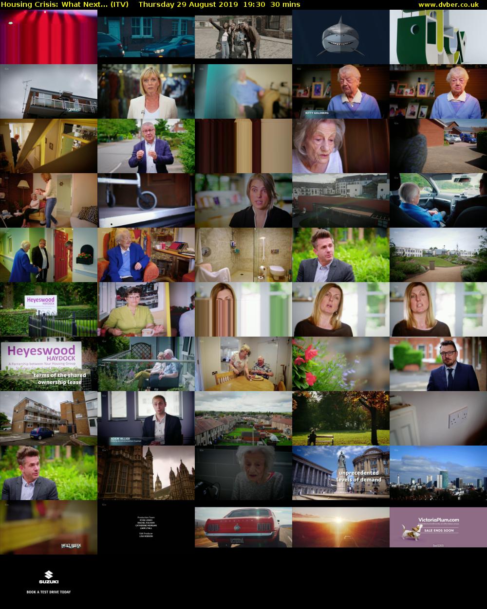 Housing Crisis: What Next... (ITV) Thursday 29 August 2019 19:30 - 20:00