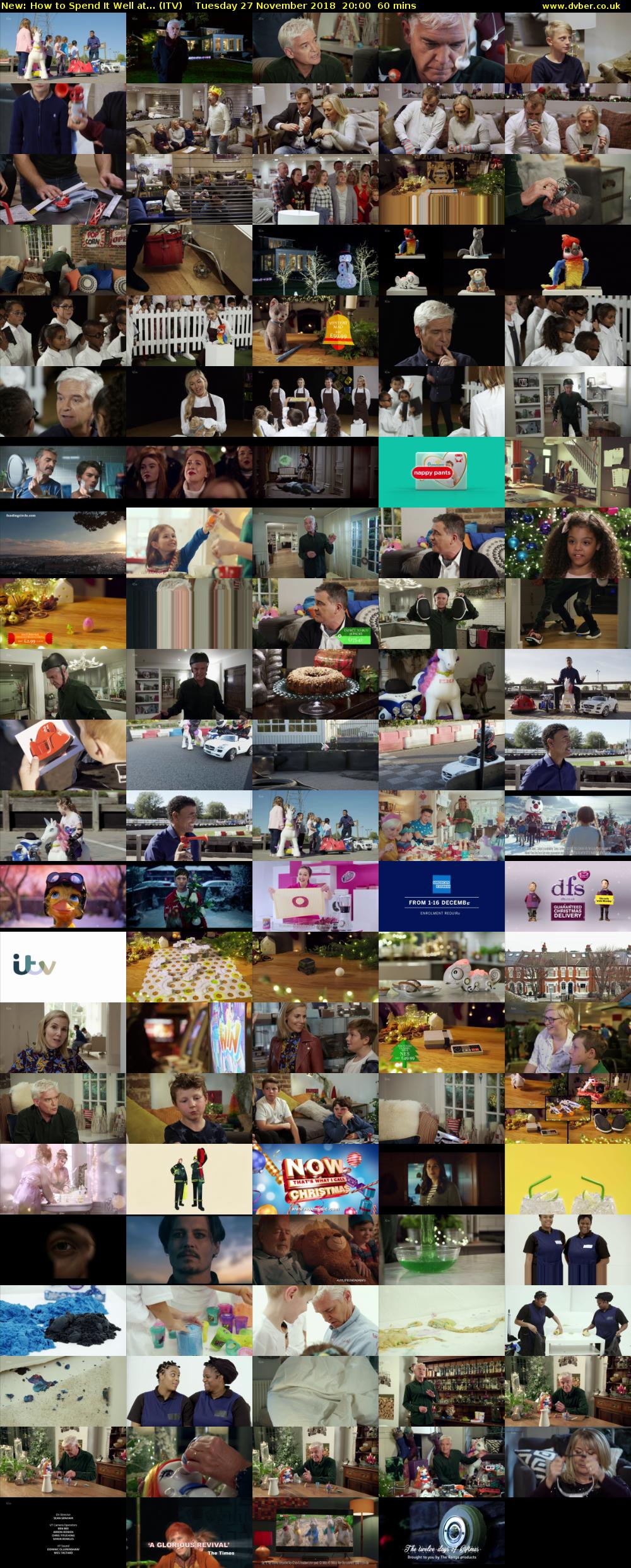 How to Spend It Well at... (ITV) Tuesday 27 November 2018 20:00 - 21:00