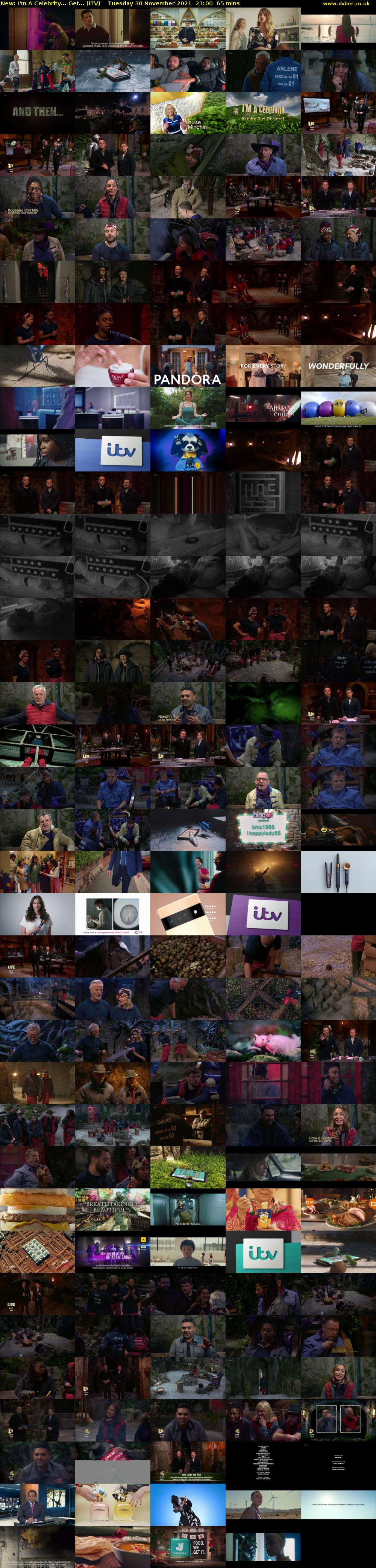 I'm A Celebrity... Get... (ITV) Tuesday 30 November 2021 21:00 - 22:05