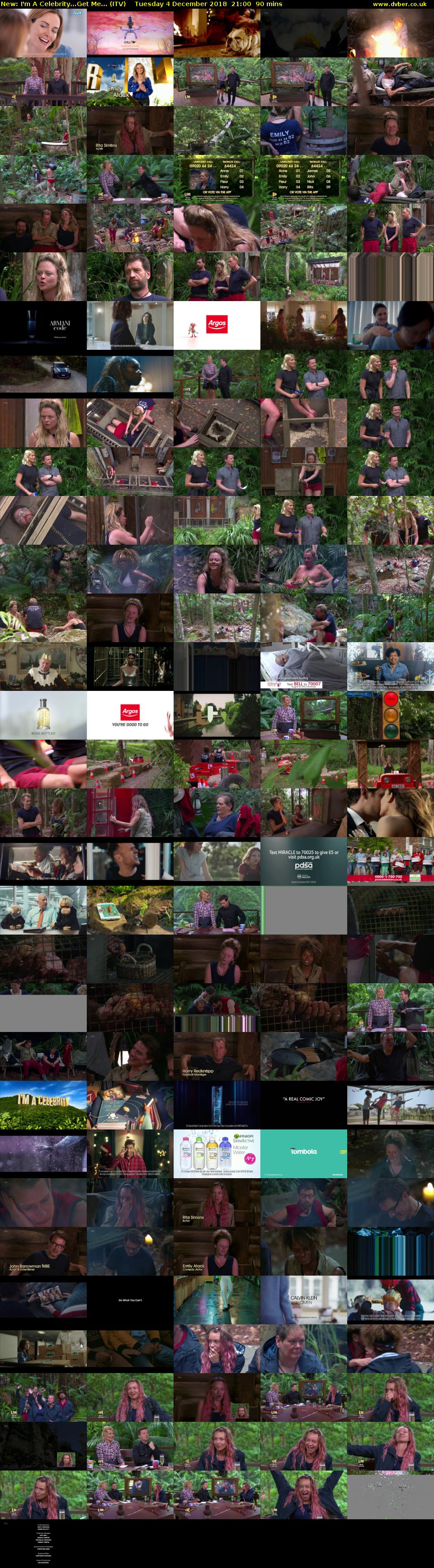 I'm A Celebrity...Get Me... (ITV) Tuesday 4 December 2018 21:00 - 22:30