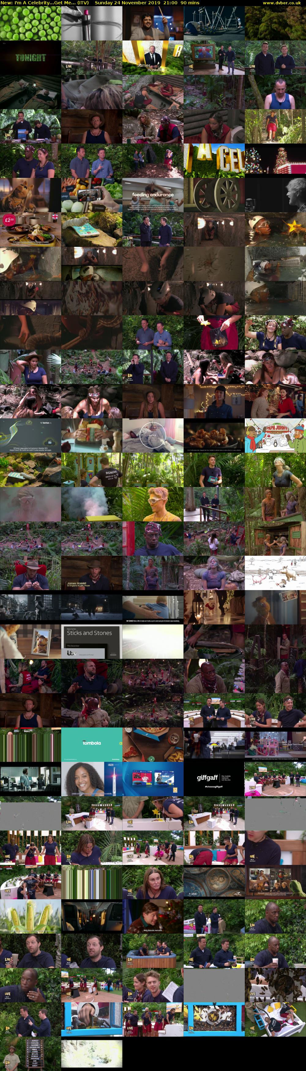 I'm A Celebrity...Get Me... (ITV) Sunday 24 November 2019 21:00 - 22:30