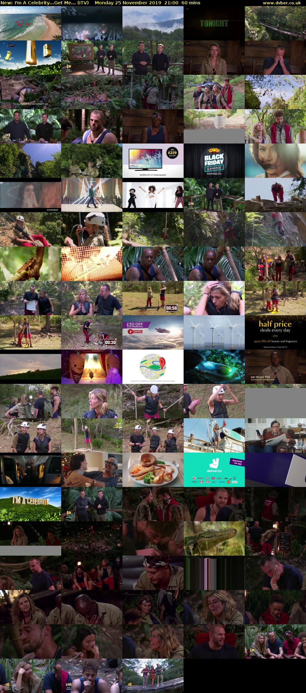 I'm A Celebrity...Get Me... (ITV) Monday 25 November 2019 21:00 - 22:00