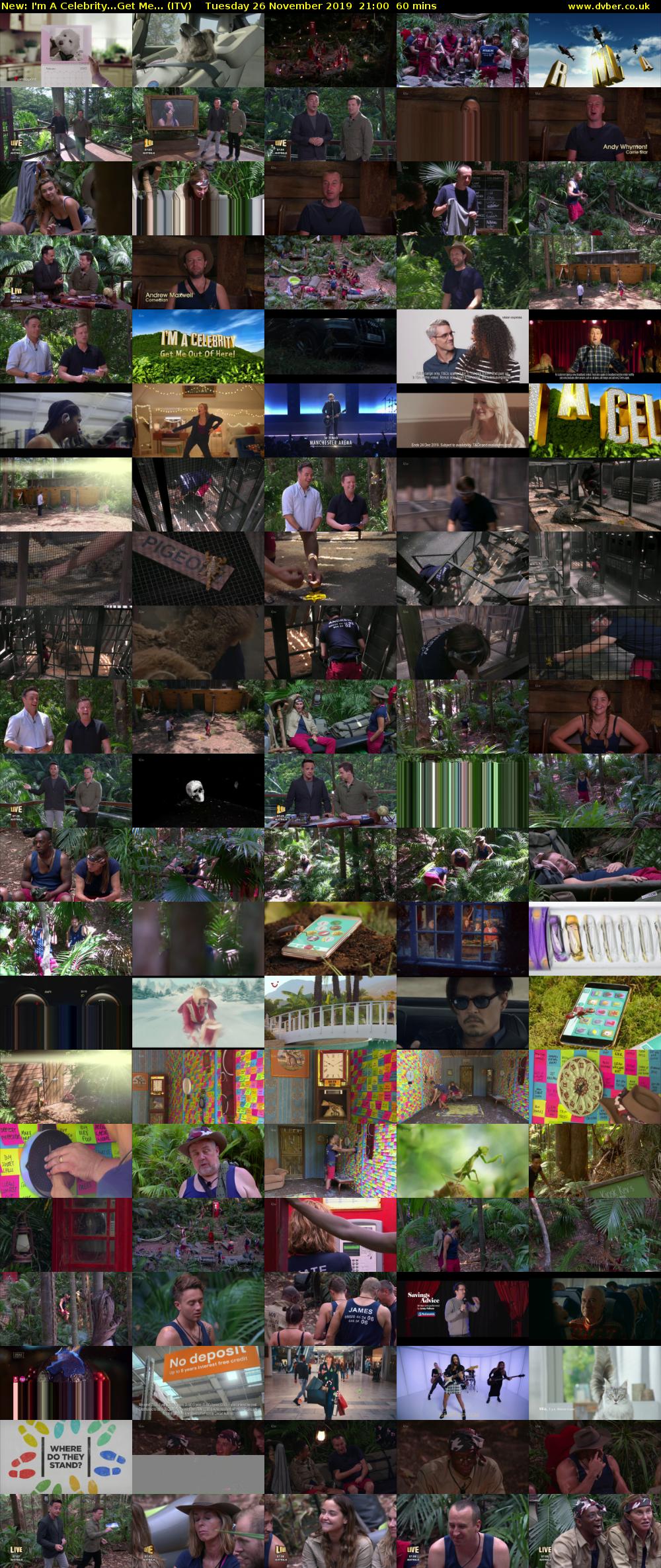 I'm A Celebrity...Get Me... (ITV) Tuesday 26 November 2019 21:00 - 22:00