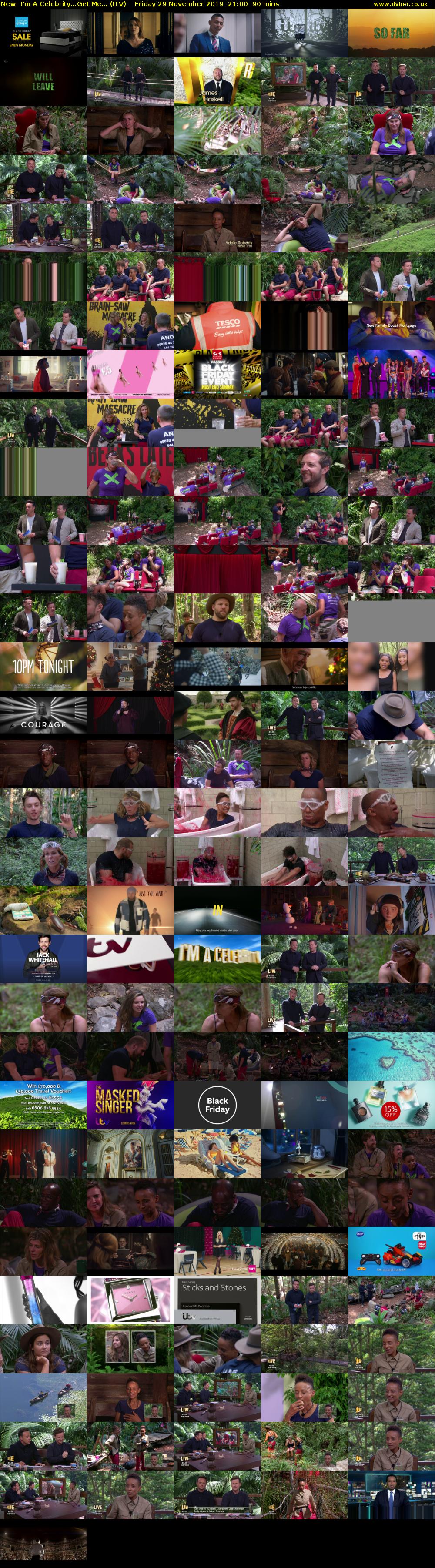 I'm A Celebrity...Get Me... (ITV) Friday 29 November 2019 21:00 - 22:30