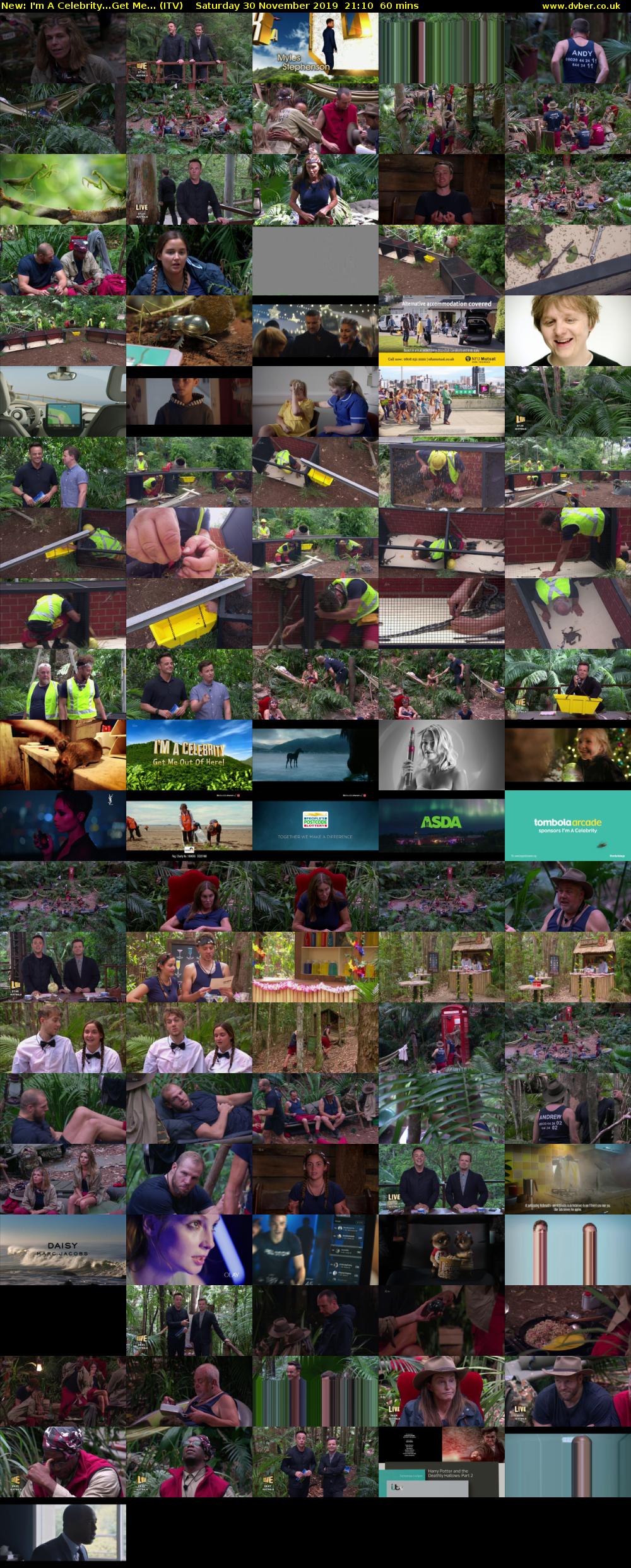 I'm A Celebrity...Get Me... (ITV) Saturday 30 November 2019 21:10 - 22:10
