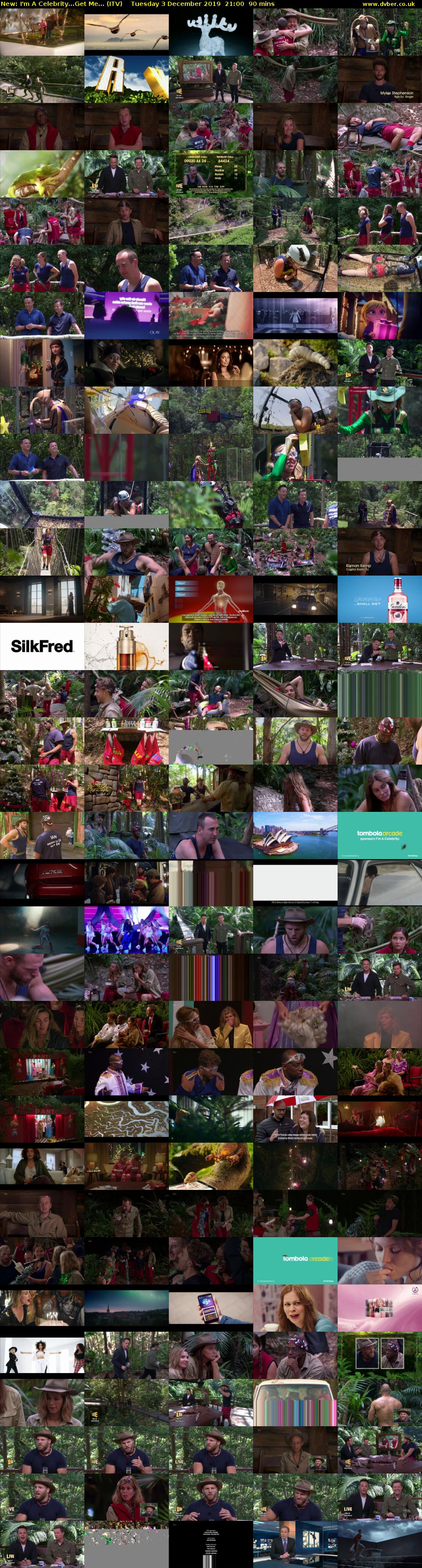 I'm A Celebrity...Get Me... (ITV) Tuesday 3 December 2019 21:00 - 22:30