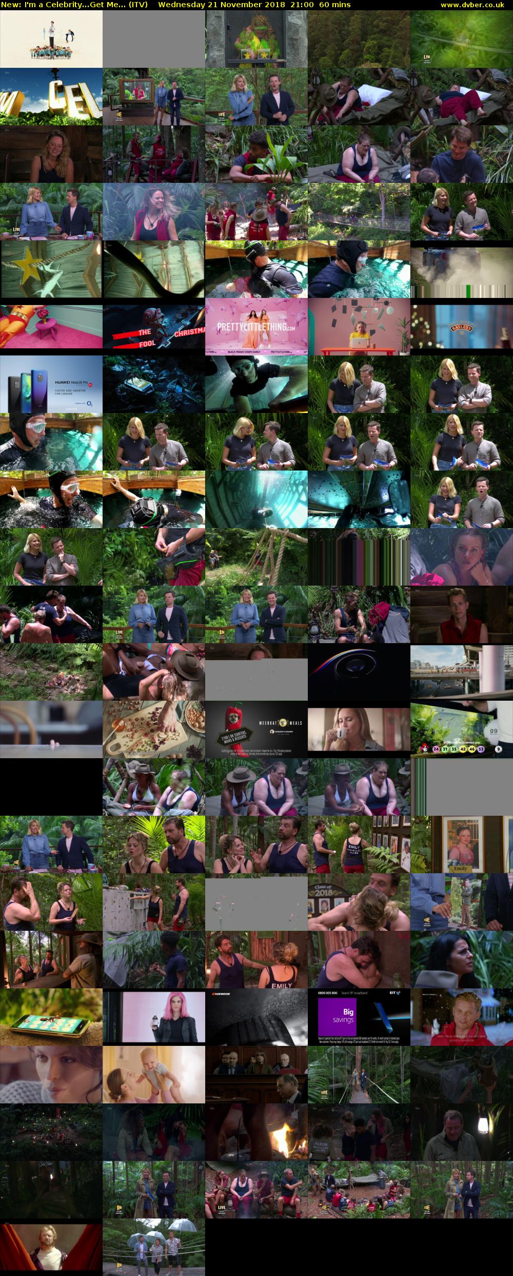 I'm a Celebrity...Get Me... (ITV) Wednesday 21 November 2018 21:00 - 22:00
