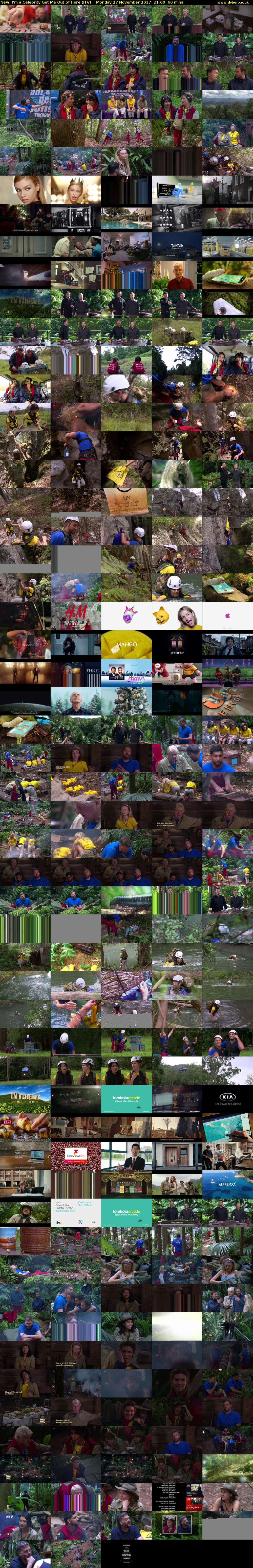 I'm a Celebrity Get Me Out of Here (ITV) Monday 27 November 2017 21:00 - 22:00