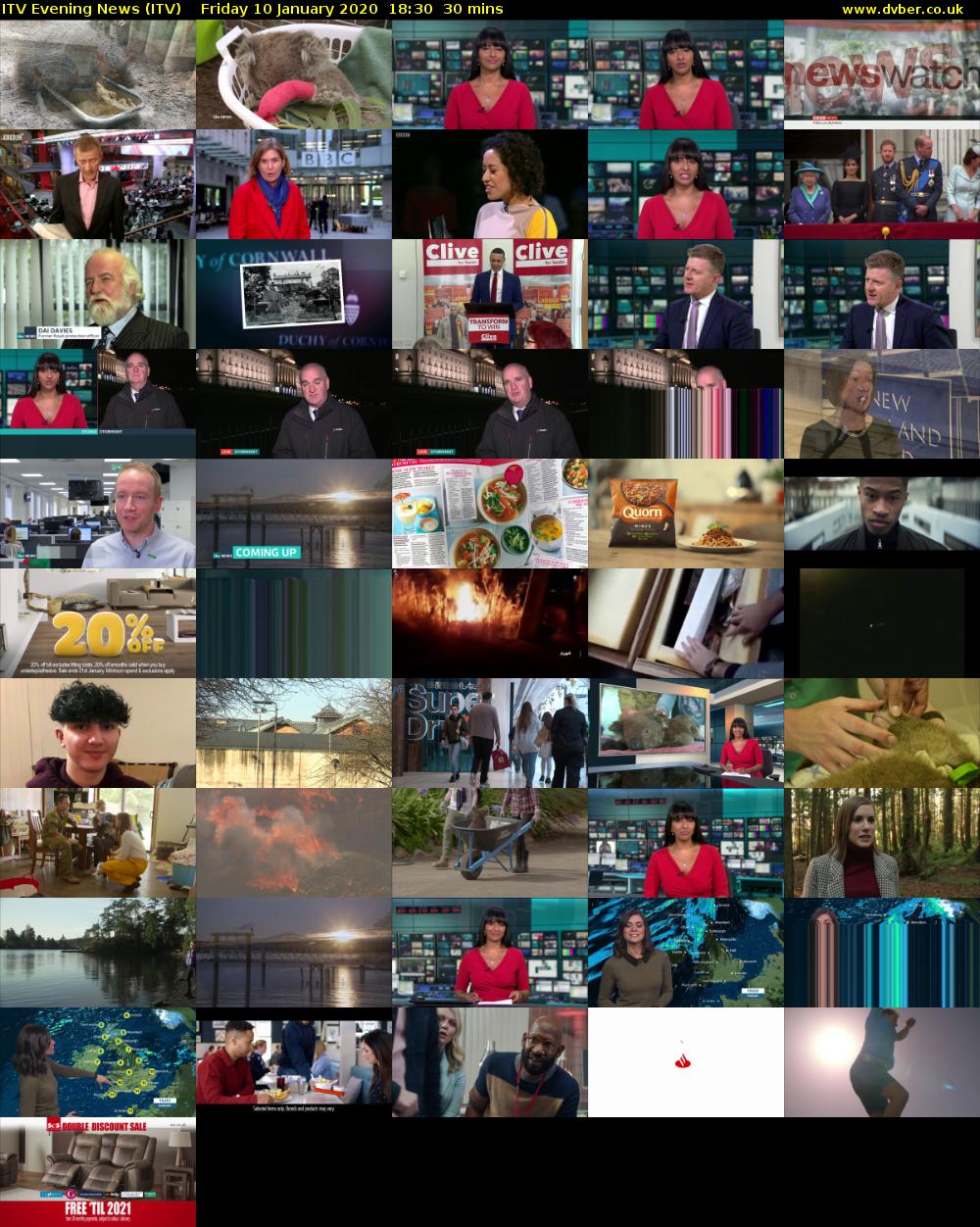 ITV Evening News (ITV) Friday 10 January 2020 18:30 - 19:00