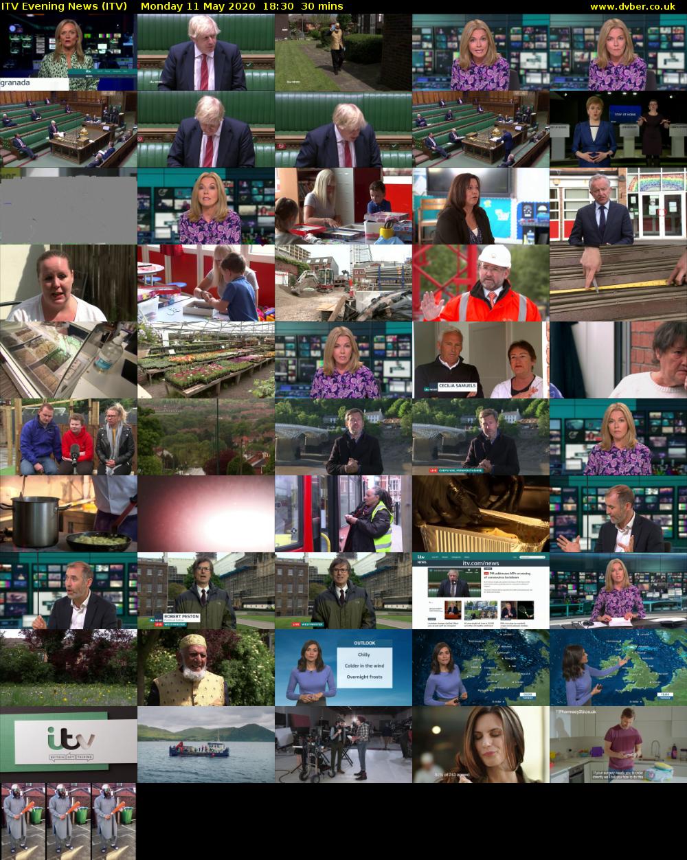 ITV Evening News (ITV) Monday 11 May 2020 18:30 - 19:00