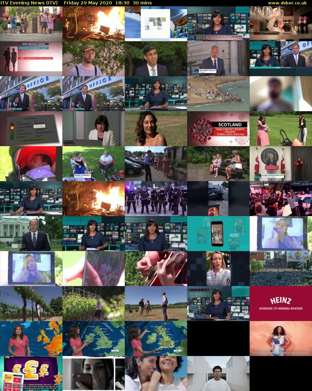 ITV Evening News (ITV) Friday 29 May 2020 18:30 - 19:00