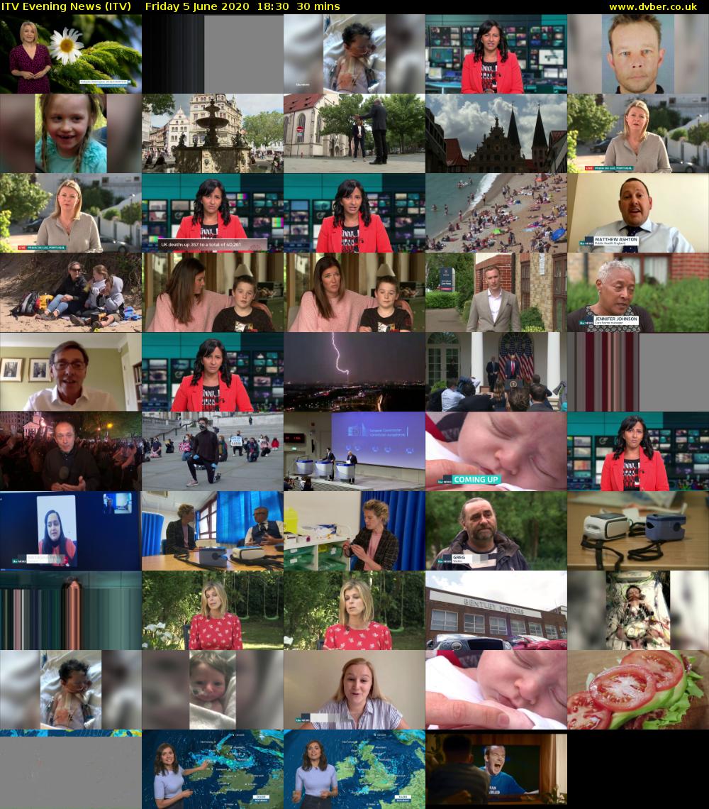 ITV Evening News (ITV) Friday 5 June 2020 18:30 - 19:00