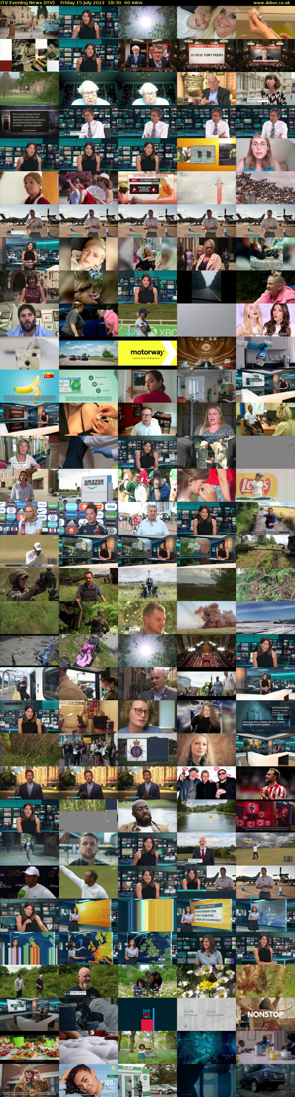 ITV Evening News (ITV) Friday 15 July 2022 18:30 - 19:30