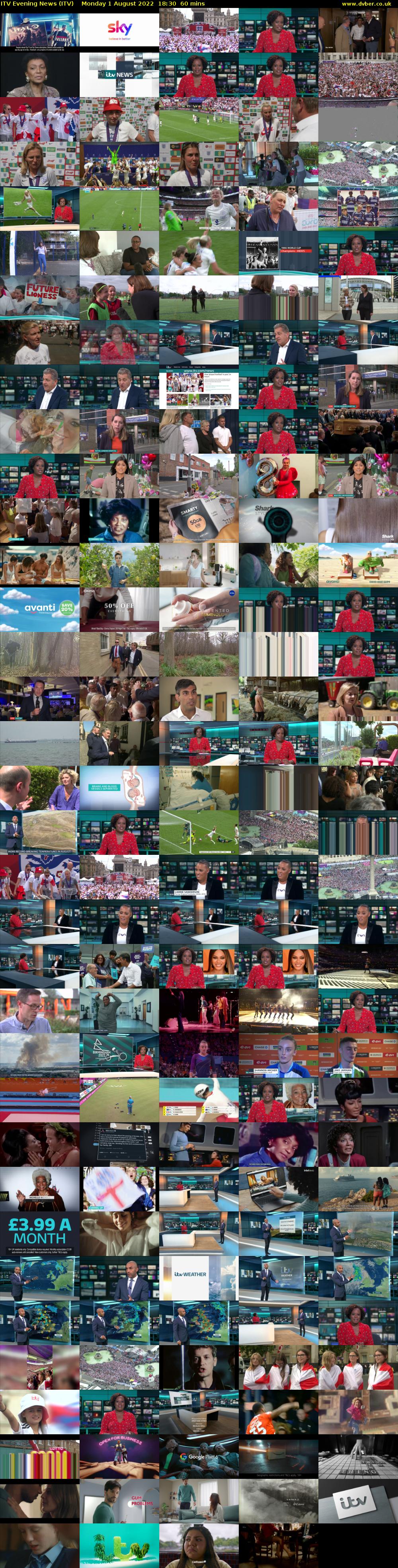 ITV Evening News (ITV) Monday 1 August 2022 18:30 - 19:30