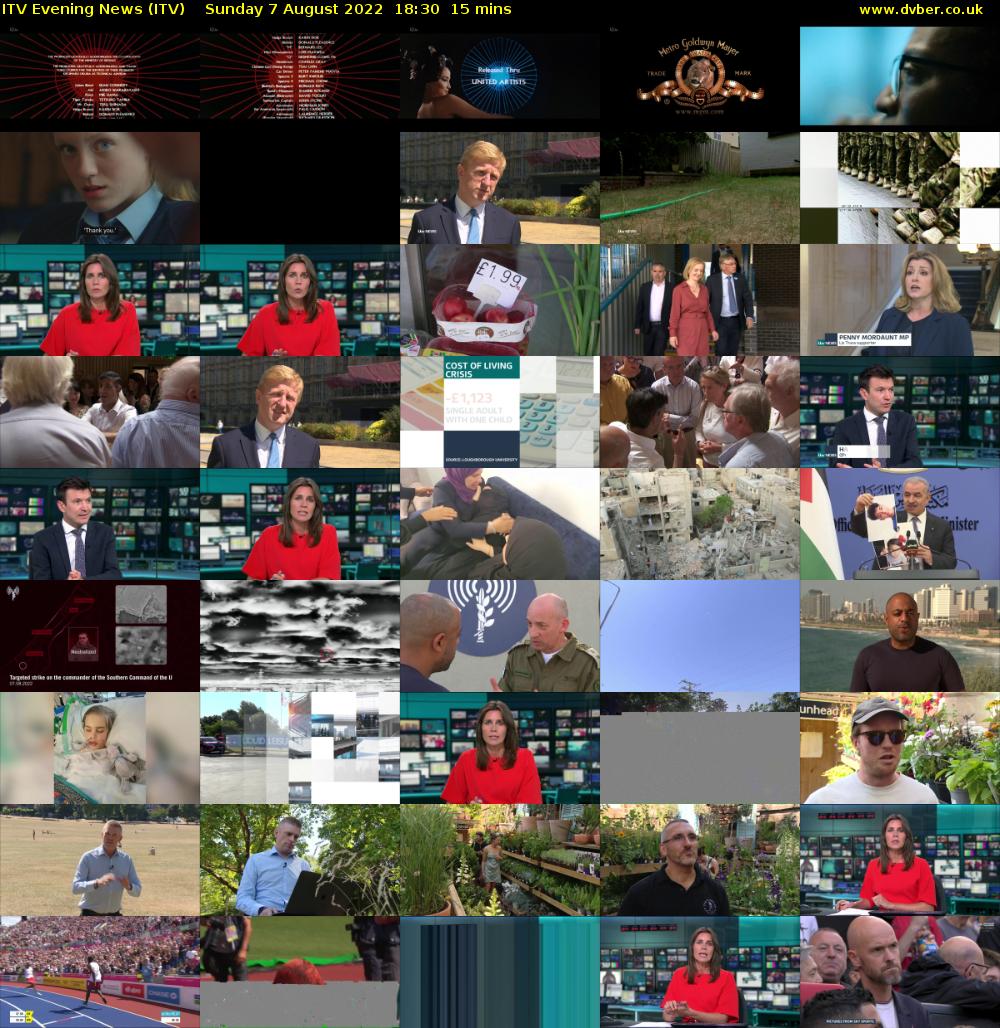 ITV Evening News (ITV) Sunday 7 August 2022 18:30 - 18:45