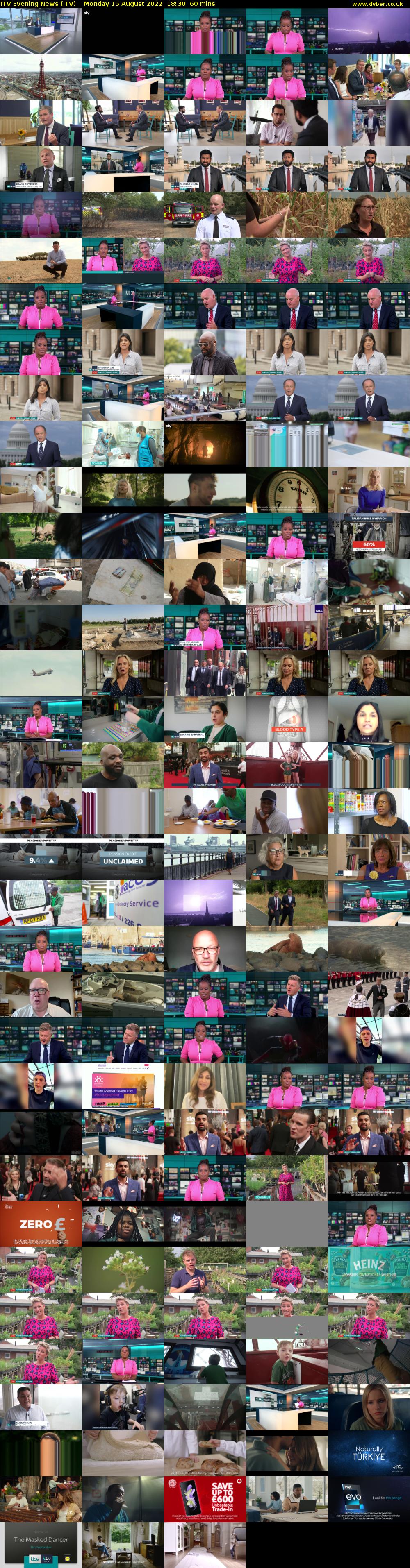 ITV Evening News (ITV) Monday 15 August 2022 18:30 - 19:30