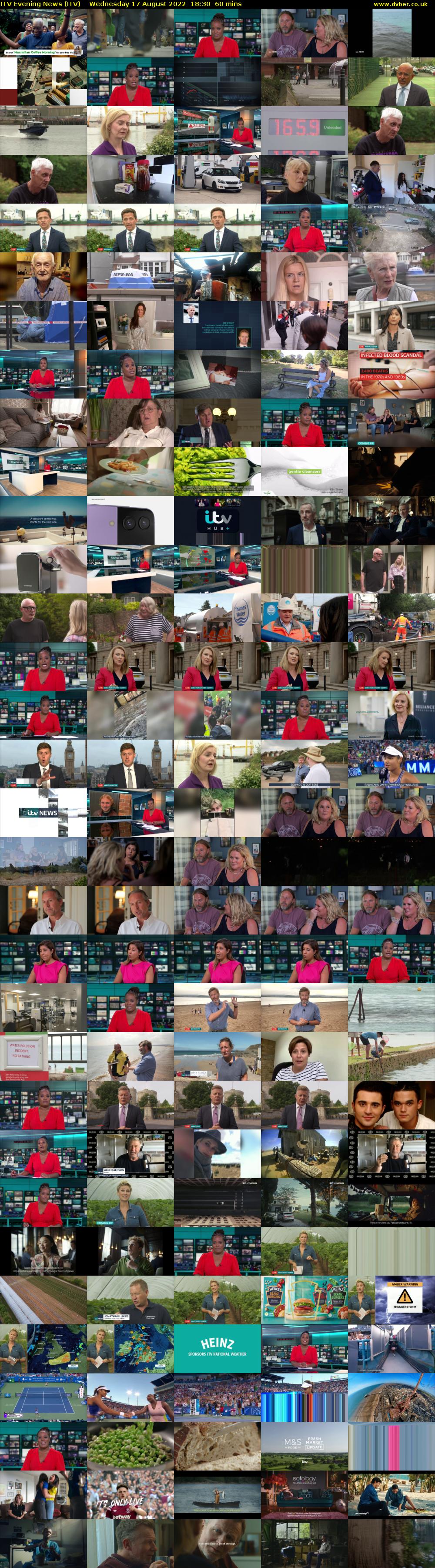 ITV Evening News (ITV) Wednesday 17 August 2022 18:30 - 19:30