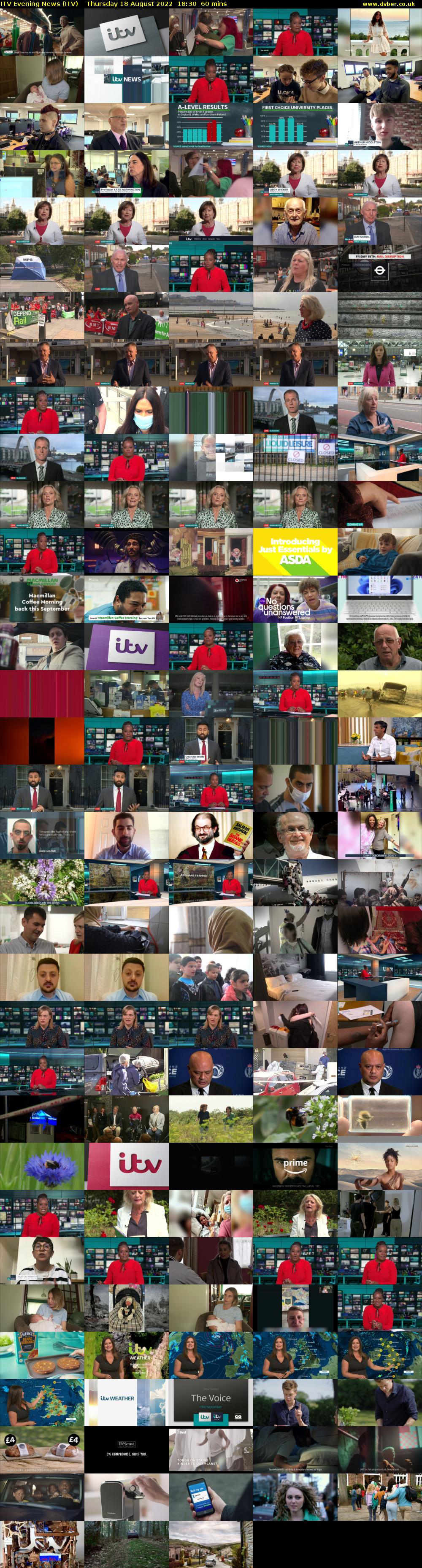 ITV Evening News (ITV) Thursday 18 August 2022 18:30 - 19:30