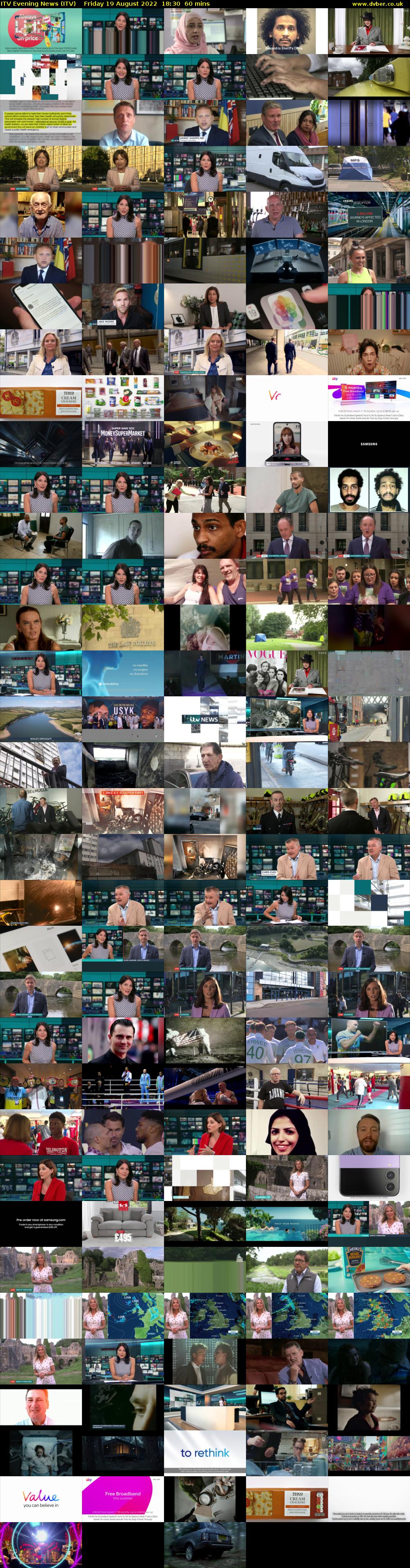 ITV Evening News (ITV) Friday 19 August 2022 18:30 - 19:30