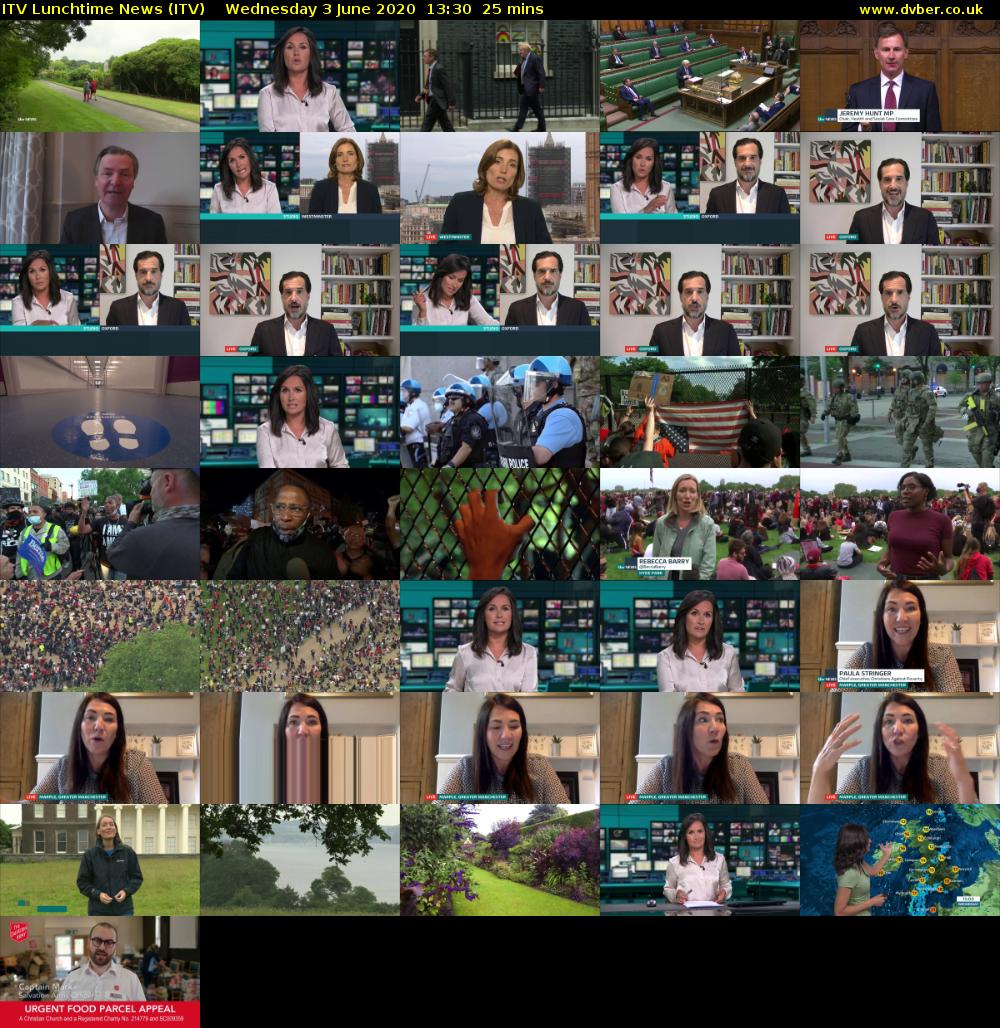 ITV Lunchtime News (ITV) Wednesday 3 June 2020 13:30 - 13:55