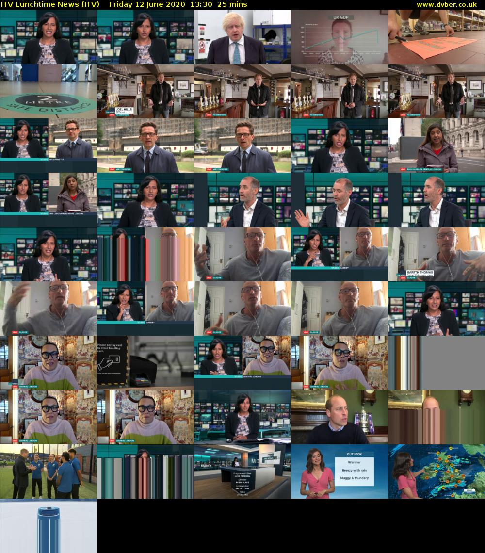 ITV Lunchtime News (ITV) Friday 12 June 2020 13:30 - 13:55