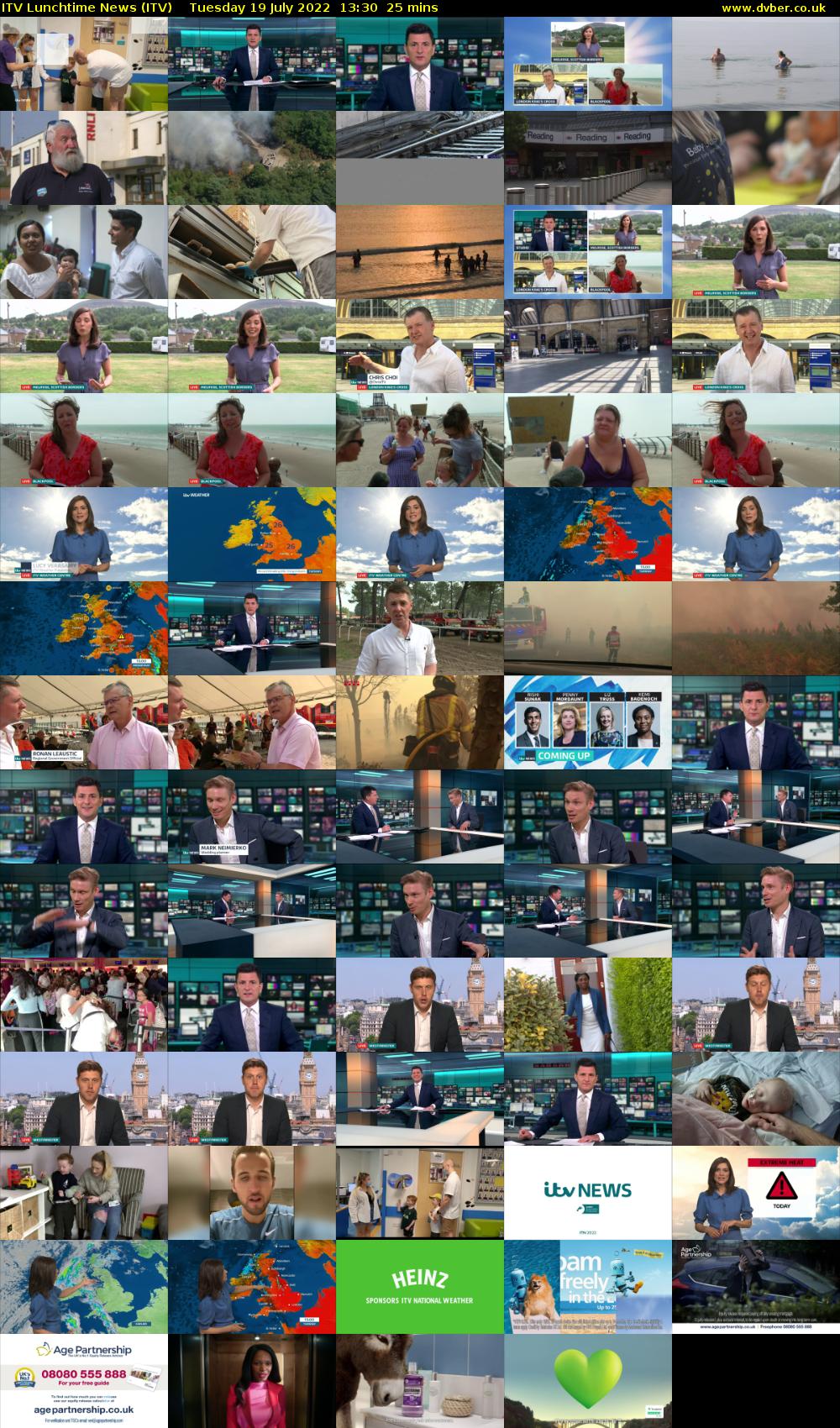 ITV Lunchtime News (ITV) Tuesday 19 July 2022 13:30 - 13:55