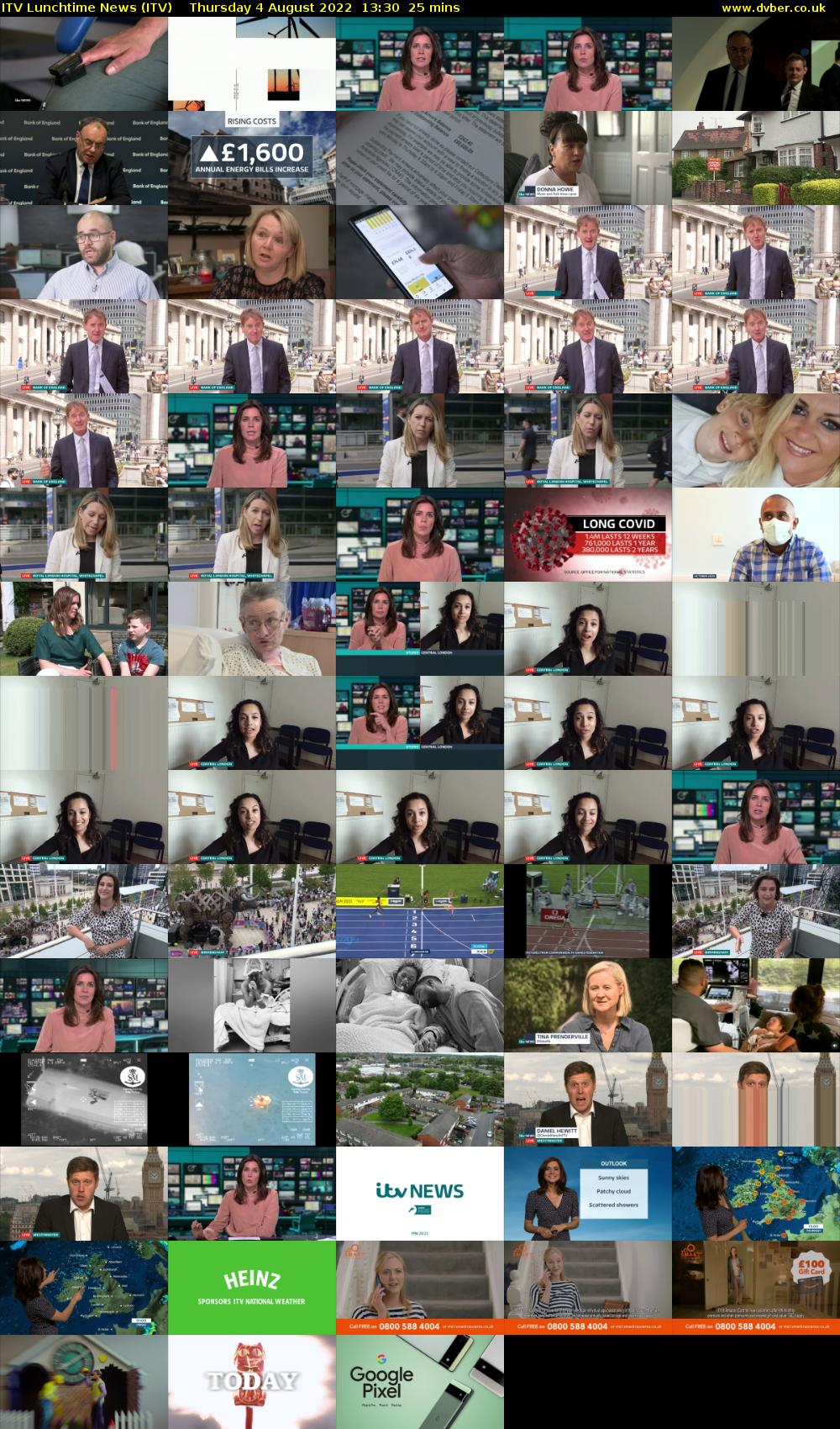 ITV Lunchtime News (ITV) Thursday 4 August 2022 13:30 - 13:55