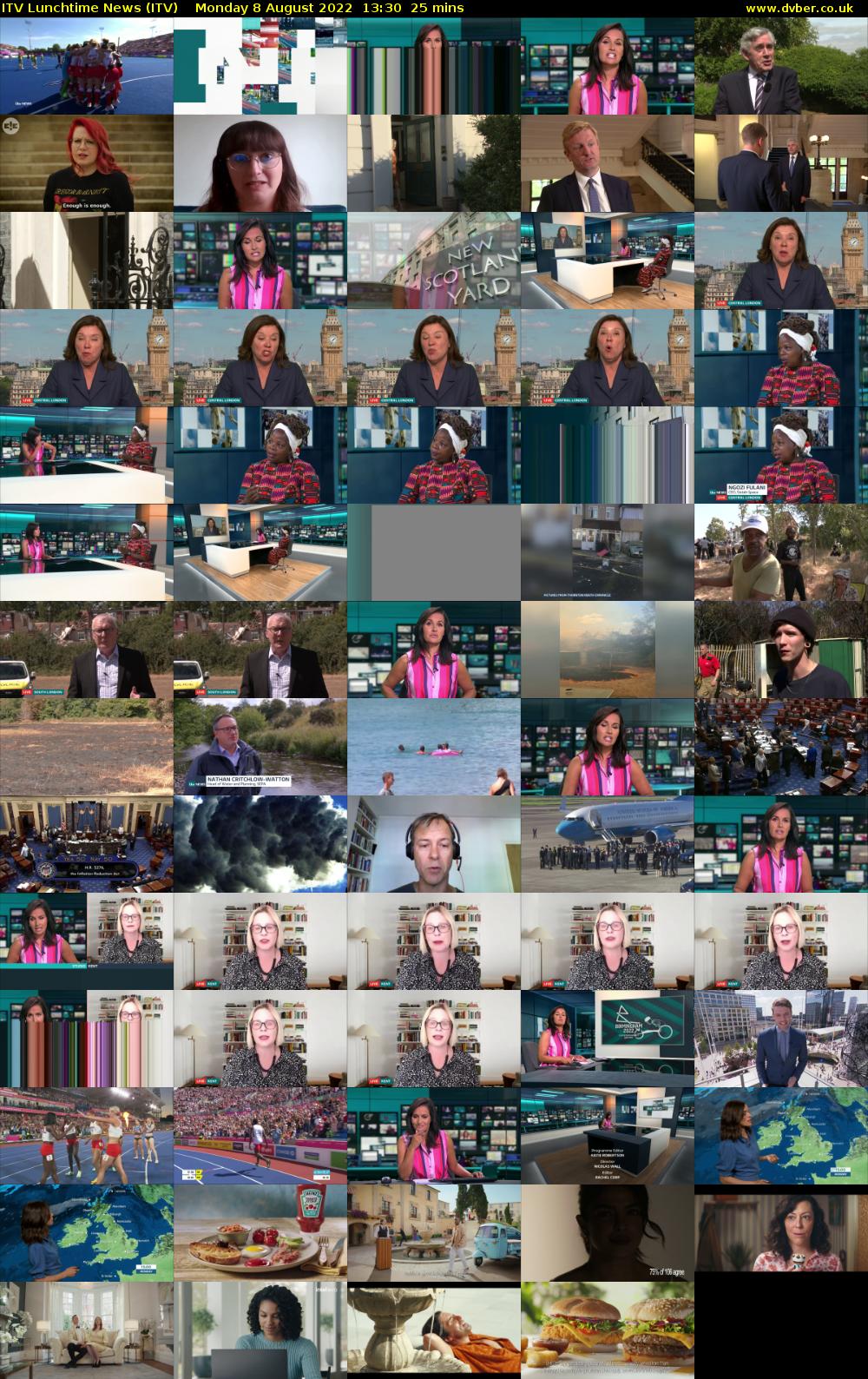 ITV Lunchtime News (ITV) Monday 8 August 2022 13:30 - 13:55