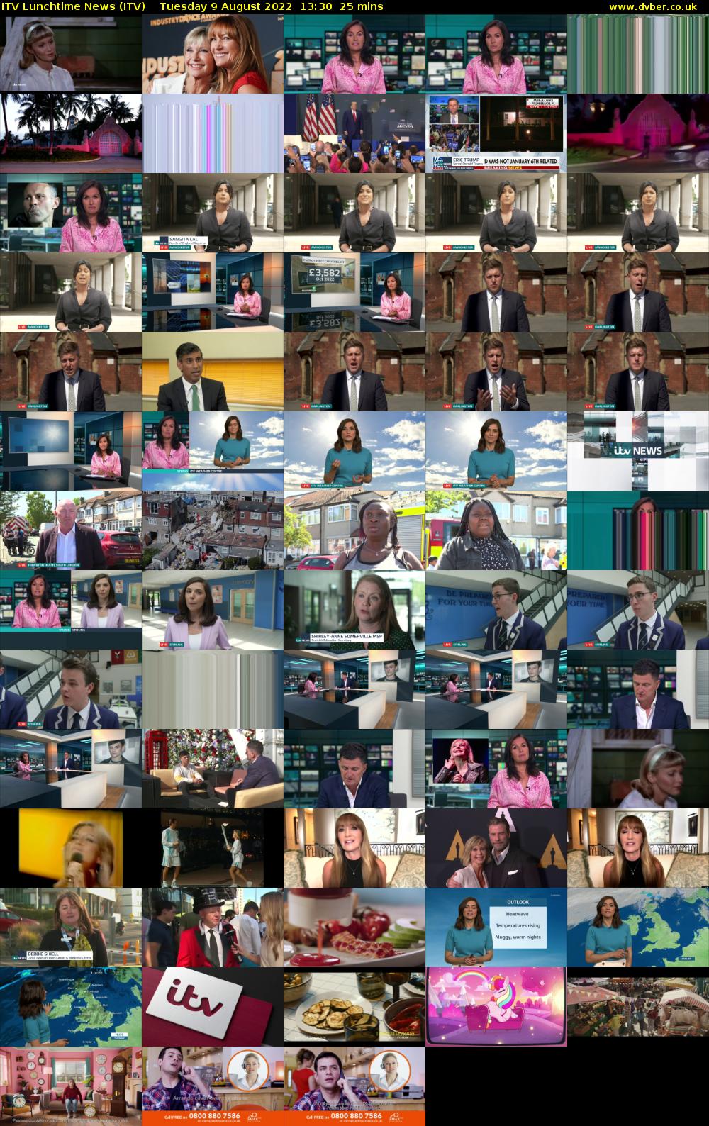 ITV Lunchtime News (ITV) Tuesday 9 August 2022 13:30 - 13:55