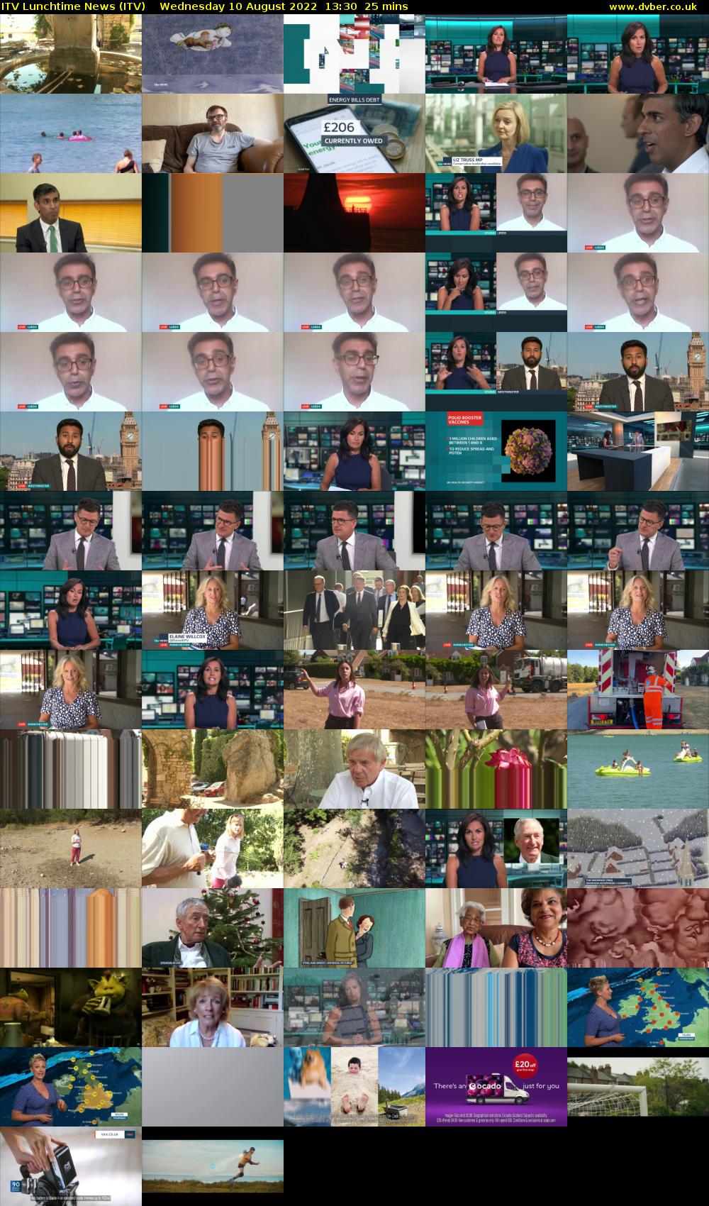 ITV Lunchtime News (ITV) Wednesday 10 August 2022 13:30 - 13:55