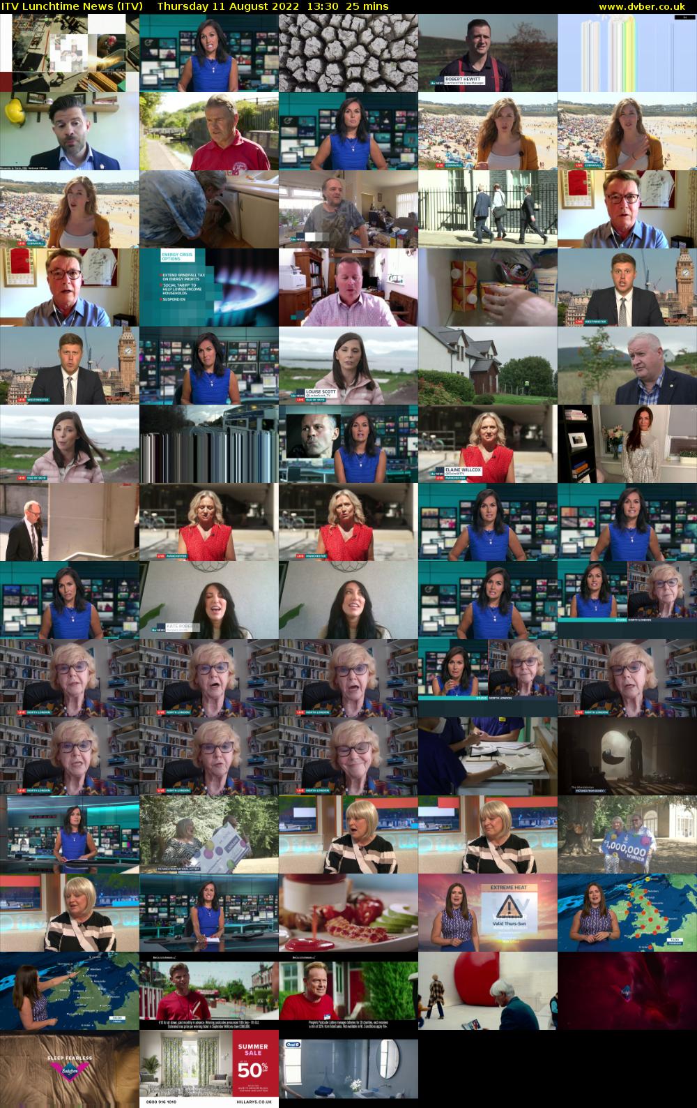 ITV Lunchtime News (ITV) Thursday 11 August 2022 13:30 - 13:55