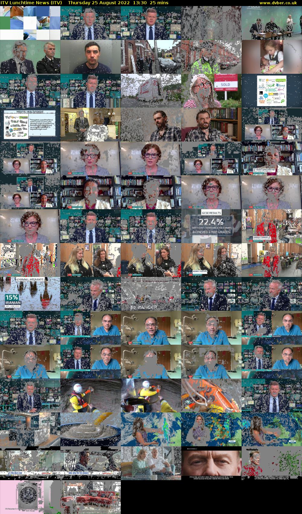 ITV Lunchtime News (ITV) Thursday 25 August 2022 13:30 - 13:55